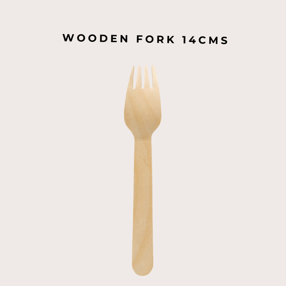 WOODEN FORK 14cms