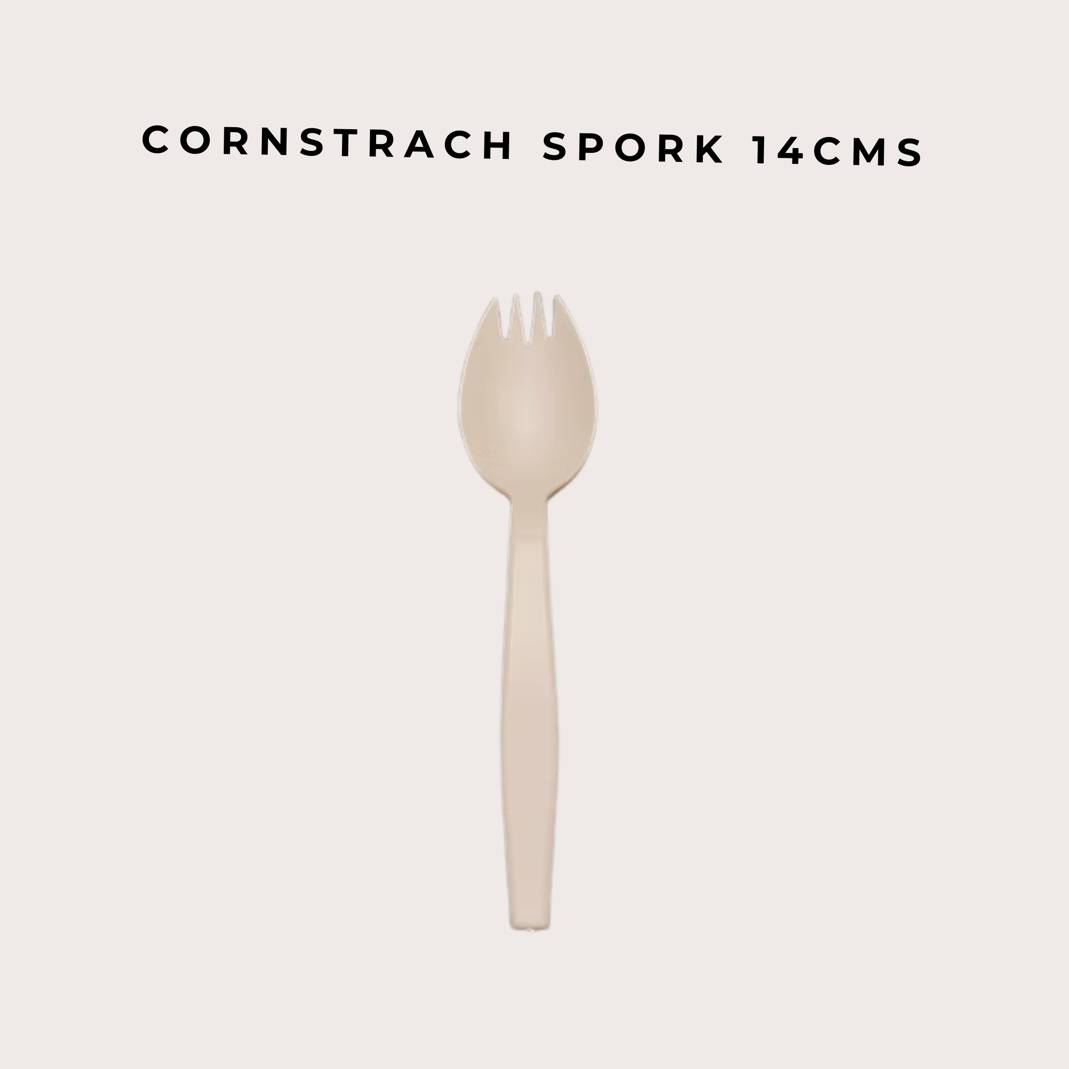CORNSTARCH SPORK 14cms